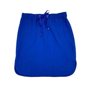 Ann Taylor Size M Blue Pull On Pencil Skirt